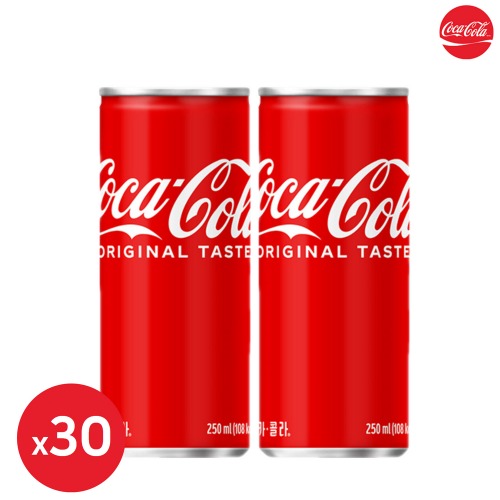 코카콜라 250ml 30캔 탄산음료 캔음료 음료수