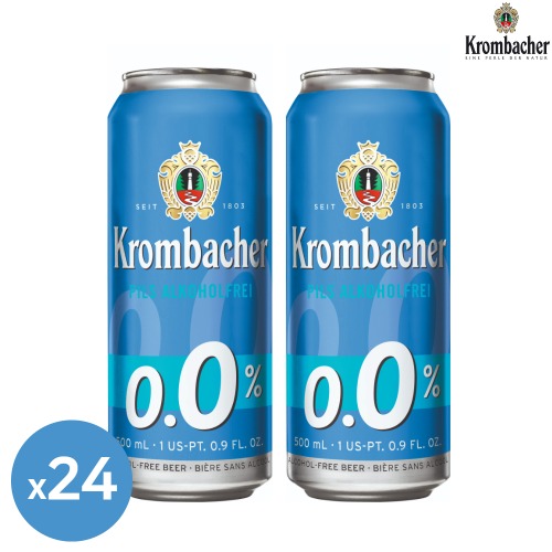 크롬바커 필스 500ml 24캔 논알콜맥주 무알콜 맥주맛 음료 해외 수입 맥주 독일