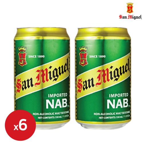 산미구엘 NAB 330ml 6캔 논알콜 맥주 무알콜 맥주맛 음료 해외 수입 필리핀
